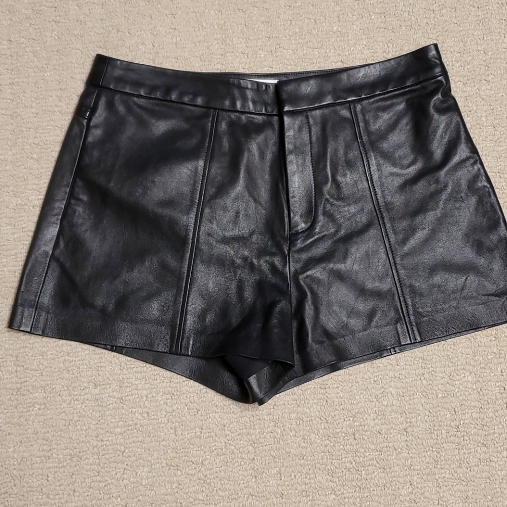 Frame Leather Shorts